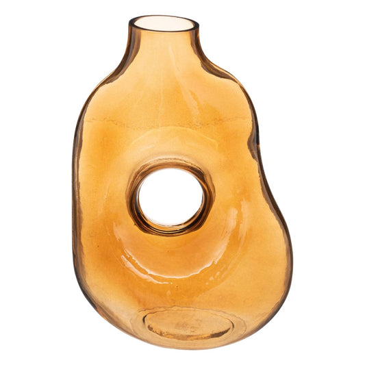 Vase décoratif en verre transparent pour arrangements floraux - 15 x 10 x 25