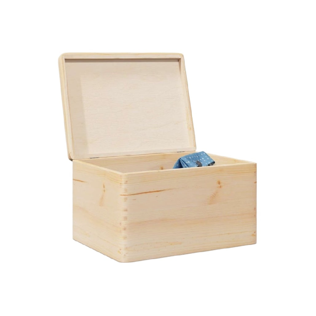 Boîte de rangement en bois de pin pour stockage - 20 x 15 x 10
